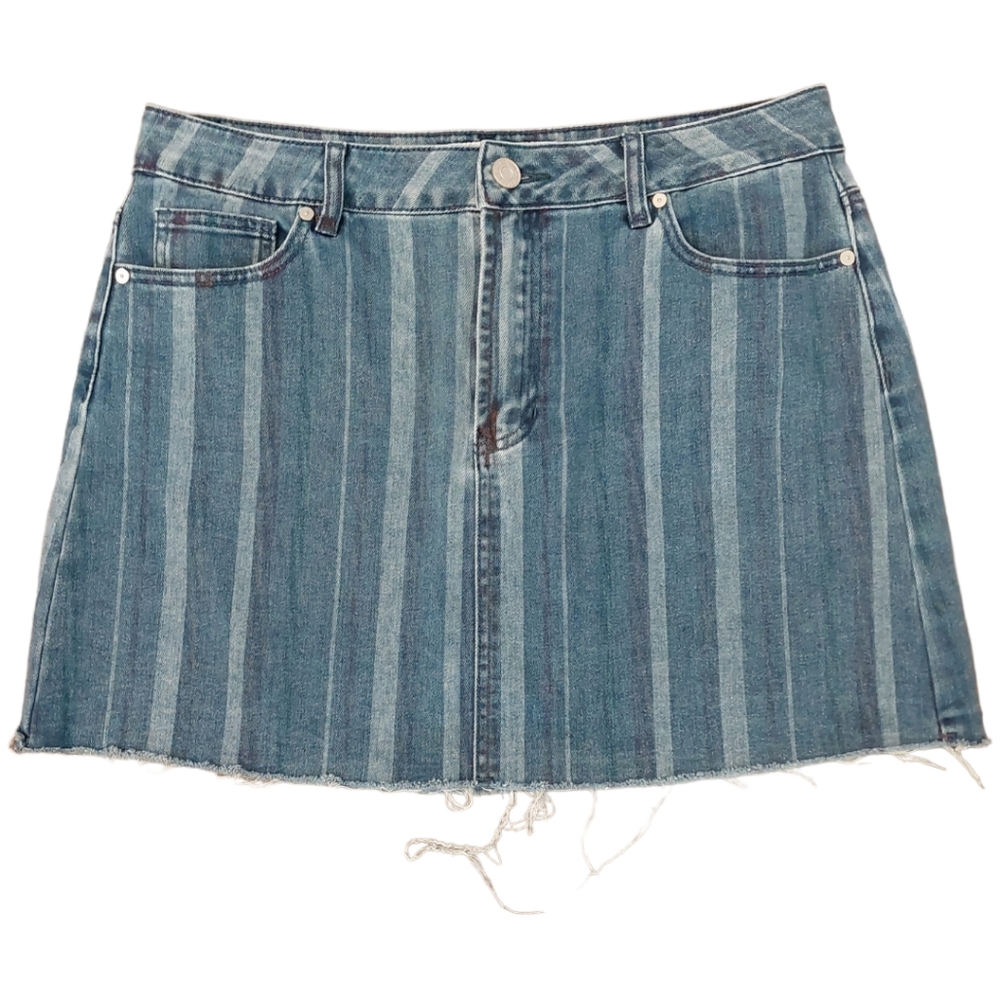 Indigo Rein Blue Jean Skirt Women Ladies Size 13